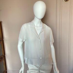 Everlane silk button down blouse